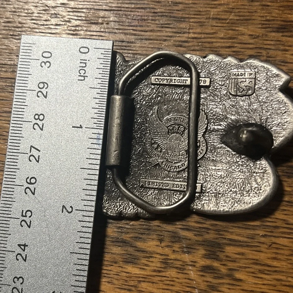 VTG Great American Buckle Co I'd Rather Be Hunting Limited Edition #529 USA